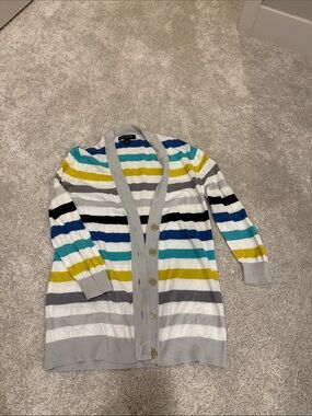 Banana Republic Striped Button-Front Women's Cardigan